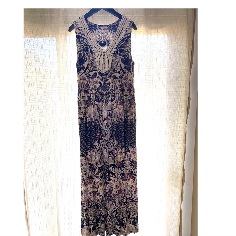 SOMA Sleeveless Maxi Dress w/ Pockets! Sz 18